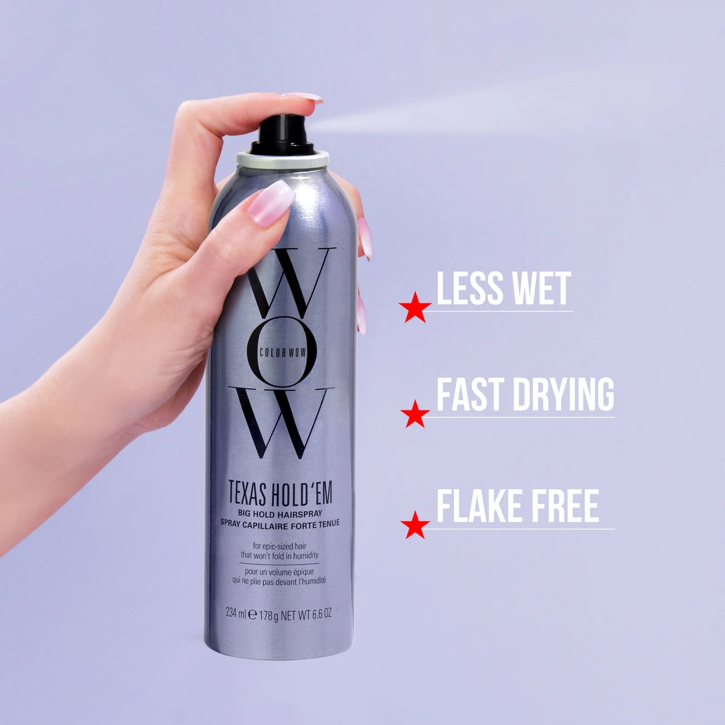 Texas Hold 'Em | Strong Hold Hairspray with Heat Protection